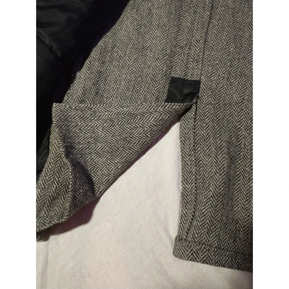 HARRIS TWEED Size 44 VTG Handwoven 100% Pure Scottish Wool Blazer Jacket DAMAGED